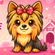 Wendi The Yorkie logo mark