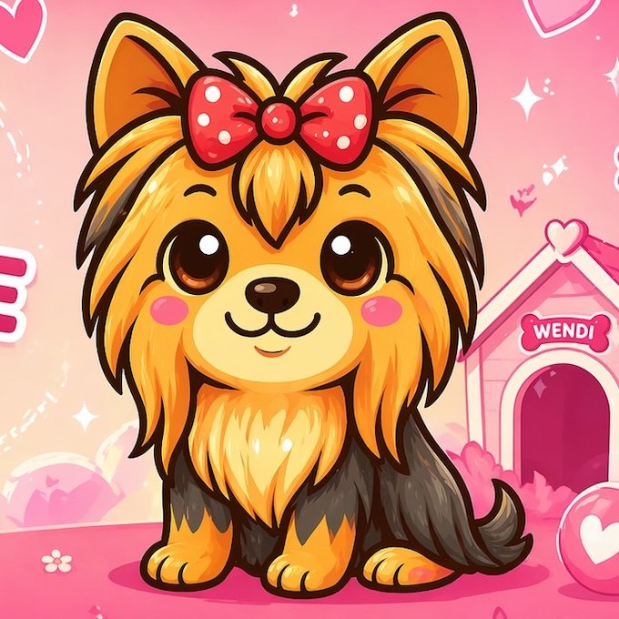 Wendi The Yorkie hero card