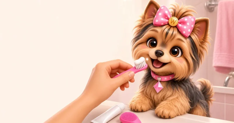 ヨーキーのデンタルケア：この犬種でいちばん多い健康問題を防ぐ