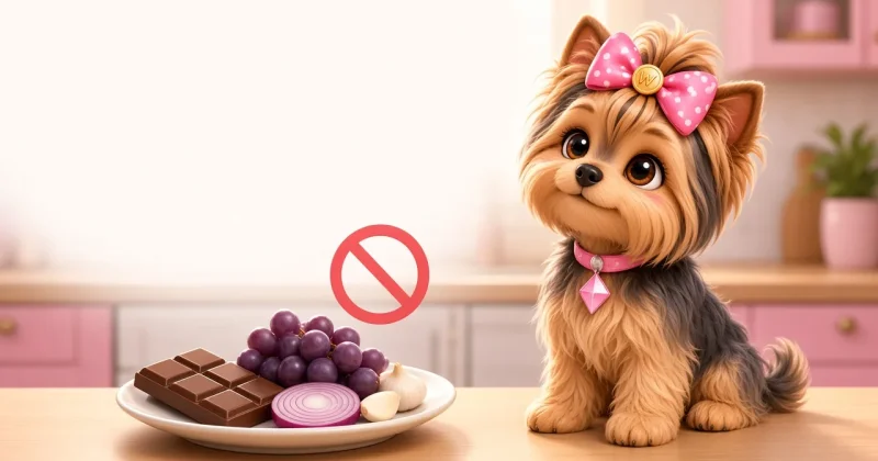 Foods to avoid when feeding your Yorkshire Terrier