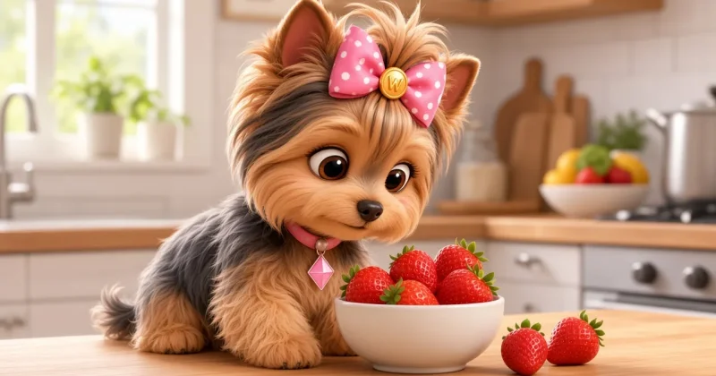 Can Yorkies Eat Strawberries? 🍓