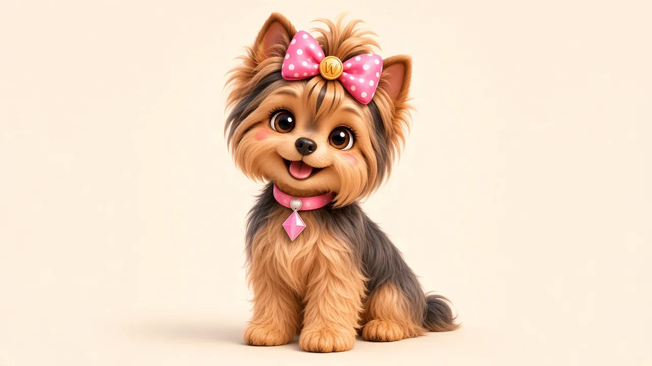 Wendi sitting proudly with her head high, her long silky coat parted down her back
