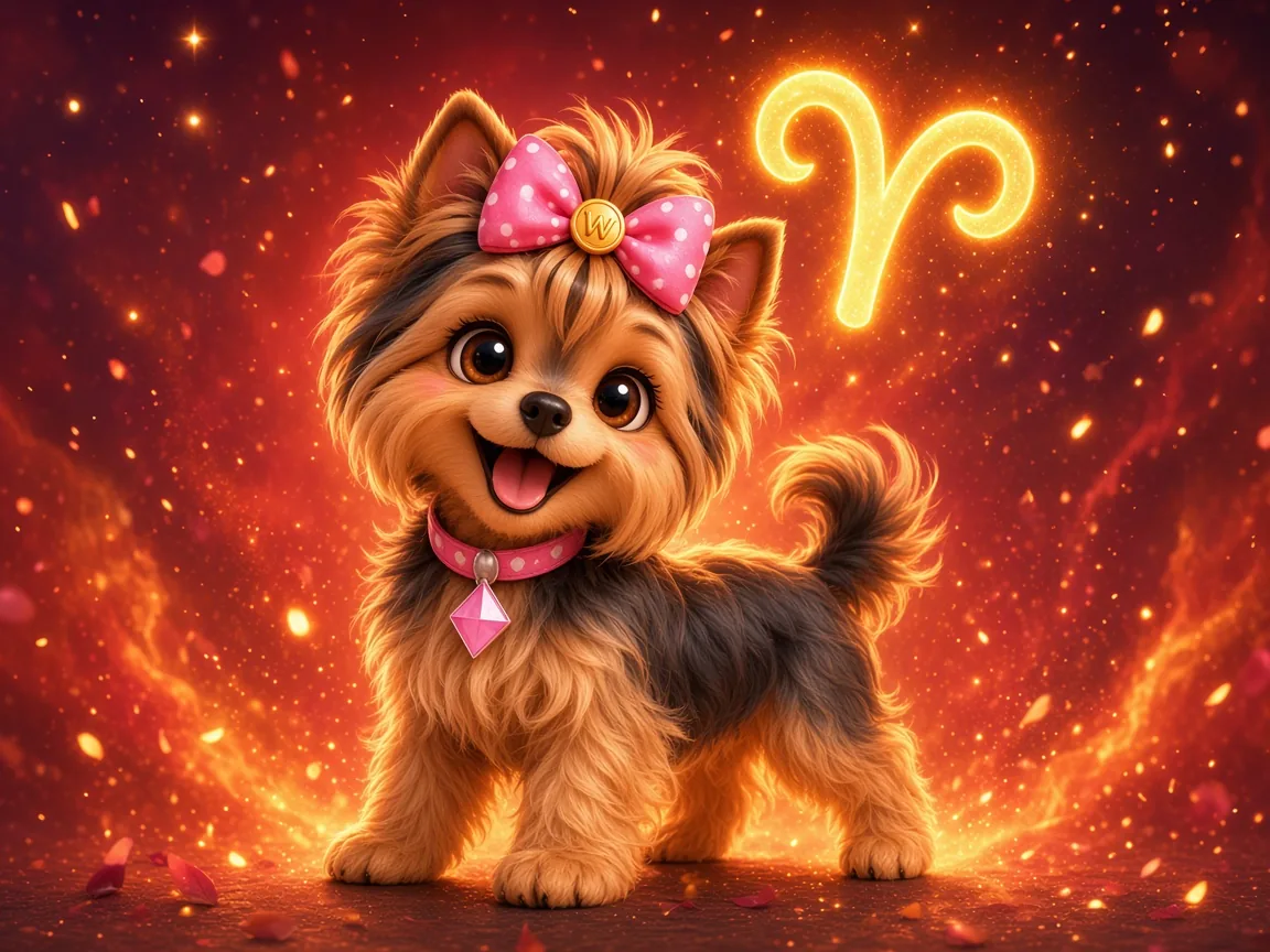 Wendi with the Aries ram symbol glowing above her, full of energy and ready to run